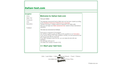 Desktop Screenshot of italian-test.com